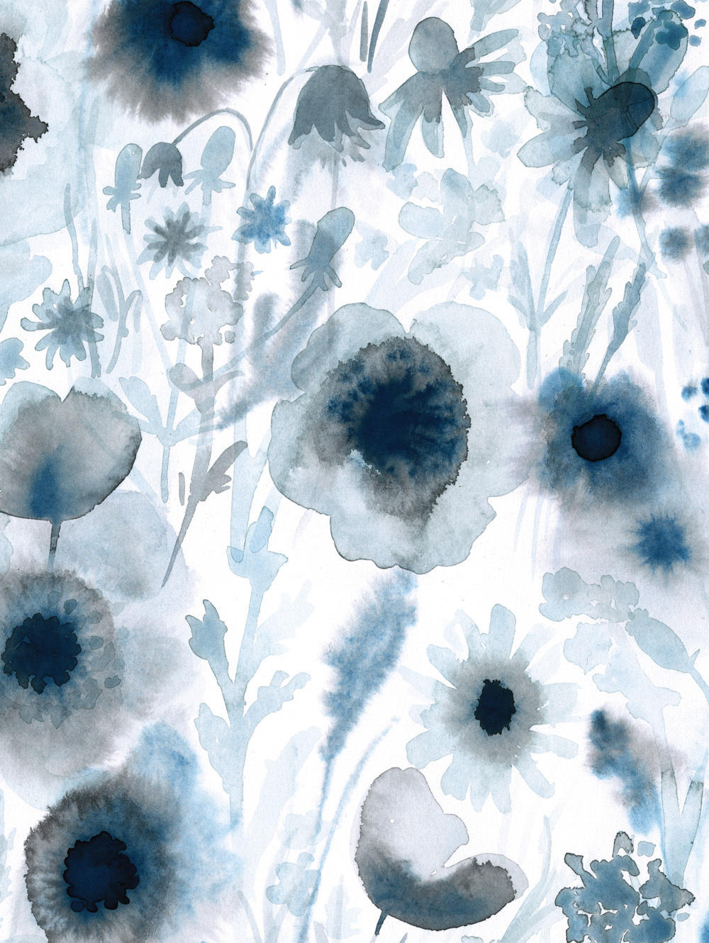 Blue floral