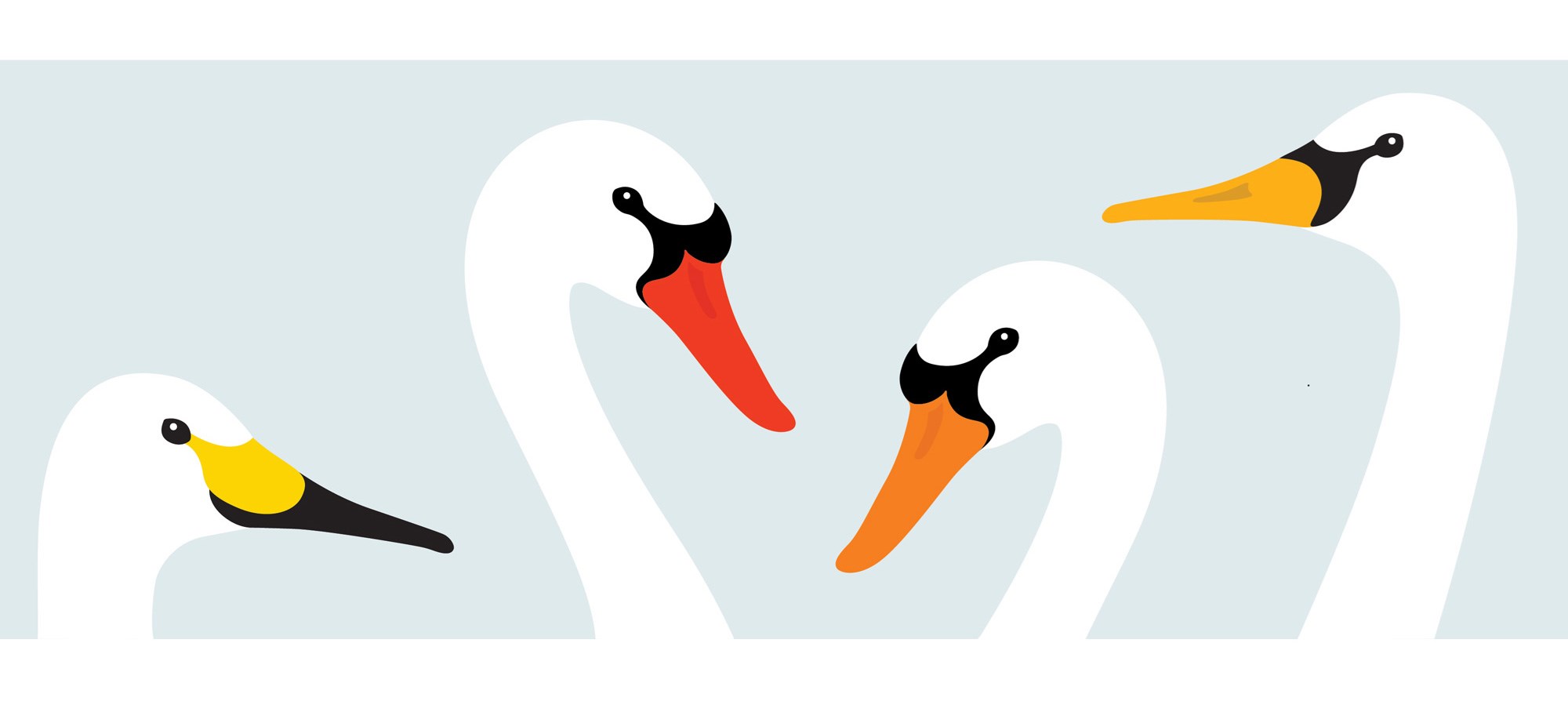 swans print