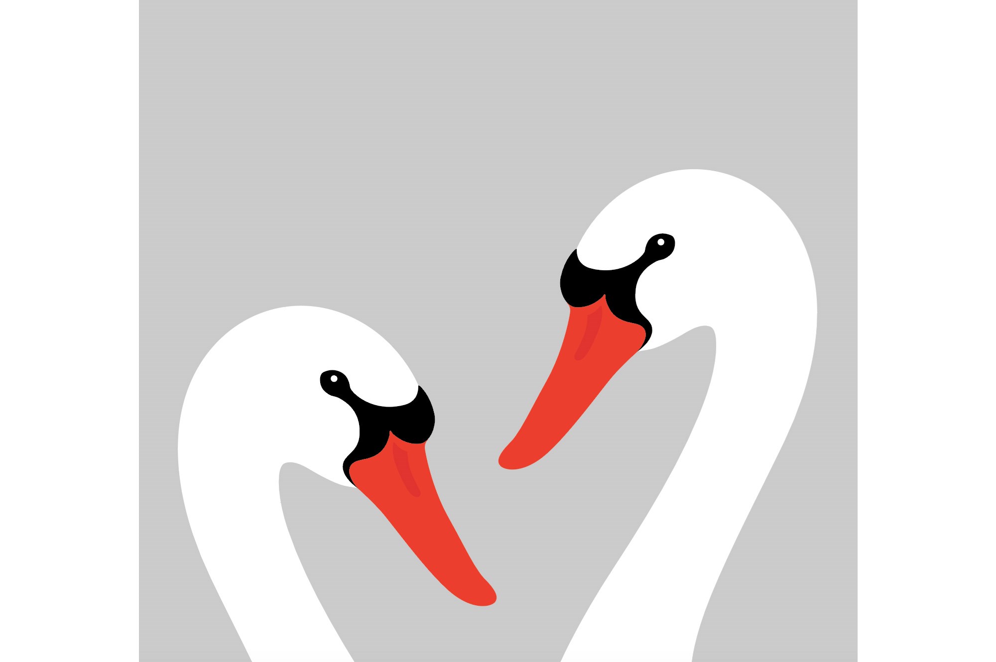 swans print image